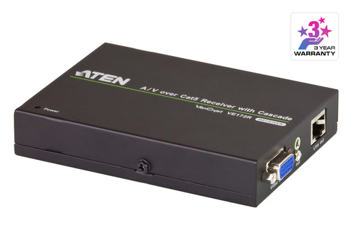 Aten VGA/Audio Cat 5 Receiver with Cascade (1280 x 1024@150m) | VE172R-AT-E