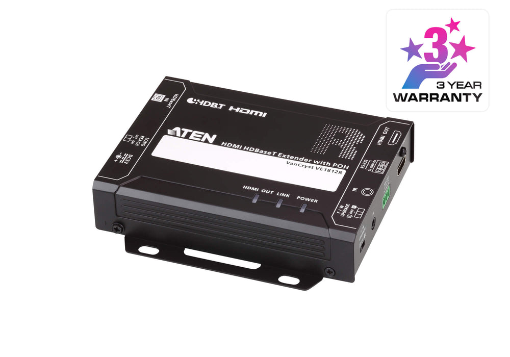 Aten HDMI HDBaseT Receiver with PoH (4K@100m) (HDBaseT Class A) (PoH PD) | VE1812R-AT-E