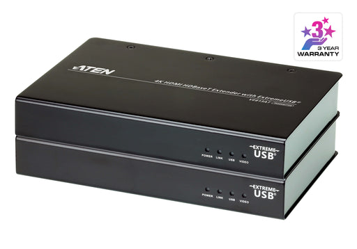 Aten 4K HDMI HDBaseT Extender with ExtremeUSB® (4K@100m) (HDBaseT Class A) | VE813A-AT-E