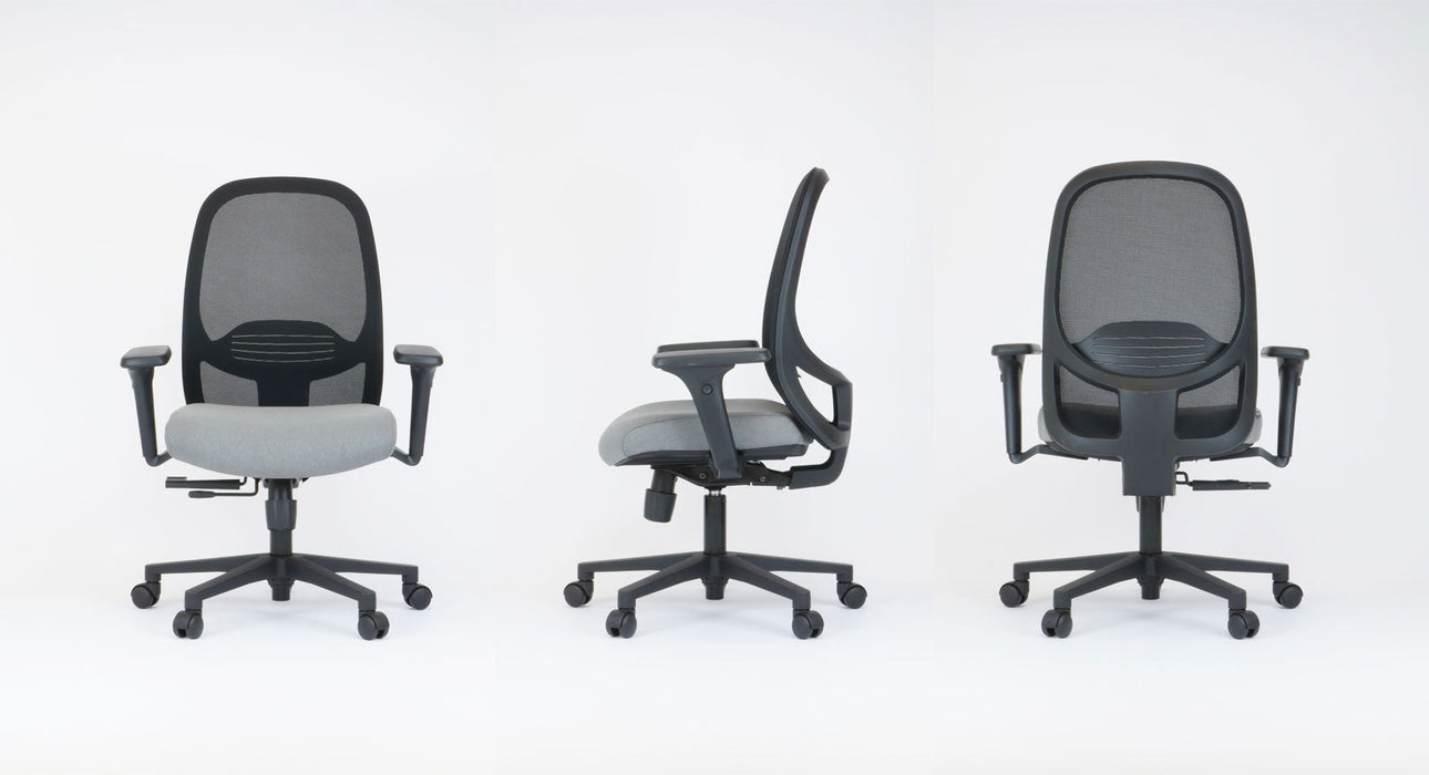 Formetiq B/TCRLFS-1S/BB-8033 Verona Mesh Back Task Chair With HA Padded Arms Chair formetiq