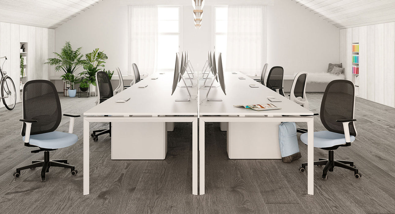 Formetiq B/TCRLFS-1S/BB-8033 Verona Mesh Back Task Chair With HA Padded Arms Chair formetiq