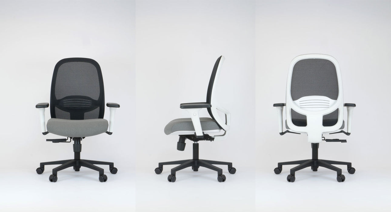 Formetiq B/TCRLFS-1S/BB-8033 Verona Mesh Back Task Chair With HA Padded Arms Chair formetiq