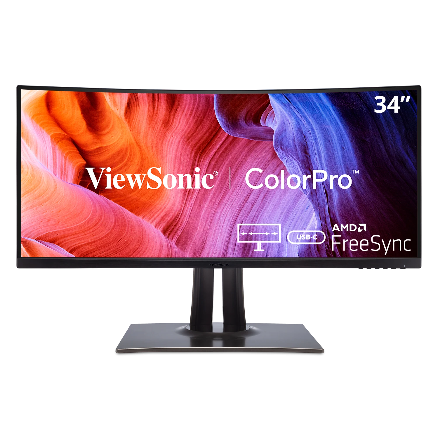 ViewSonic VP3481a 34" ColorPro 21:9 Curved UWQHD Monitor Desktop Monitor ViewSonic