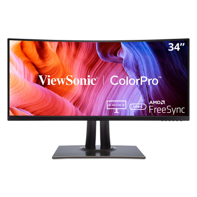 ViewSonic VP3481a 34" ColorPro 21:9 Curved UWQHD Monitor ViewSonic Computer Monitors ViewSonic