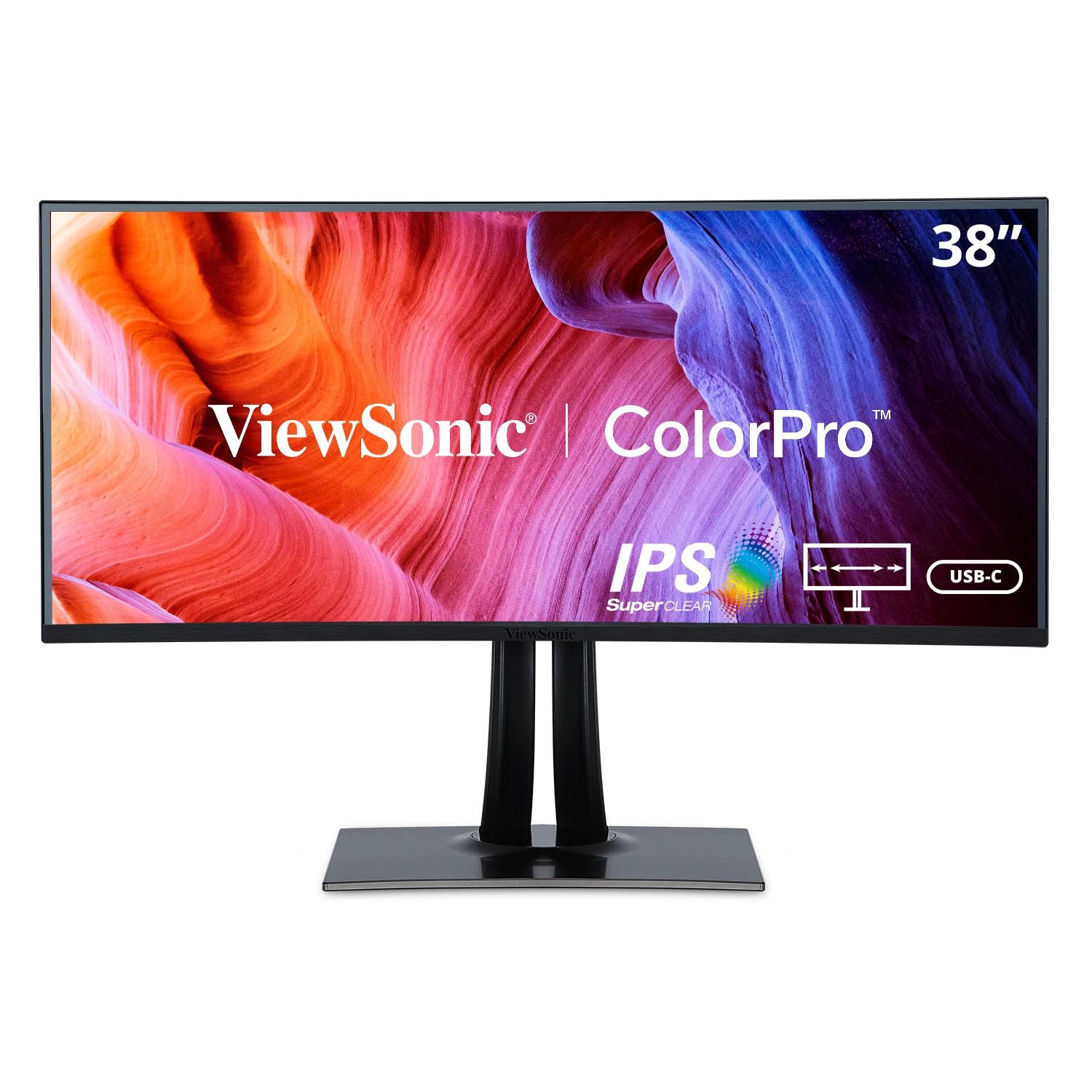 ViewSonic VP3881a 38" ColorPro 21:9 Curved WQHD+ IPS Monitor Desktop Monitor ViewSonic