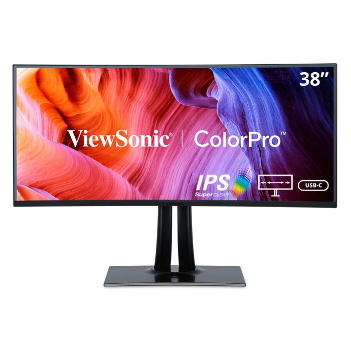 ViewSonic VP3881a 38" ColorPro 21:9 Curved WQHD+ IPS Monitor Desktop Monitor ViewSonic