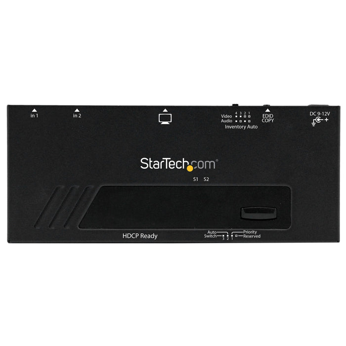 StarTech VS221HDQ 2 Port HDMI Switch w/ Automatic and Priority Switching - 1080p Video Switch Startech