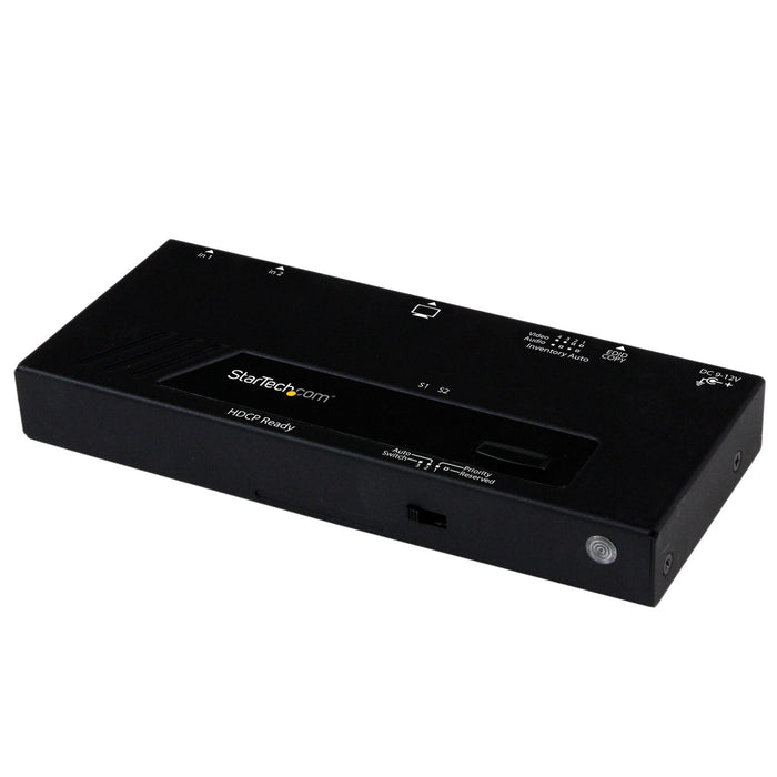 StarTech VS221HDQ 2 Port HDMI Switch w/ Automatic and Priority Switching - 1080p