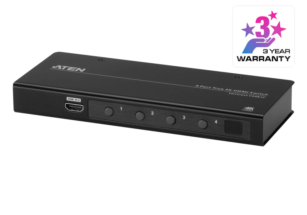 Aten VS481C 4-Port True 4K HDMI Switch