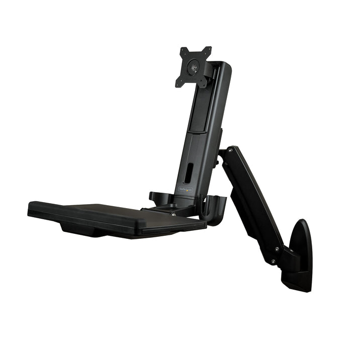 StarTech WALLSTS1 Wall Mount Workstation | Articulating Full Motion Standing Desk