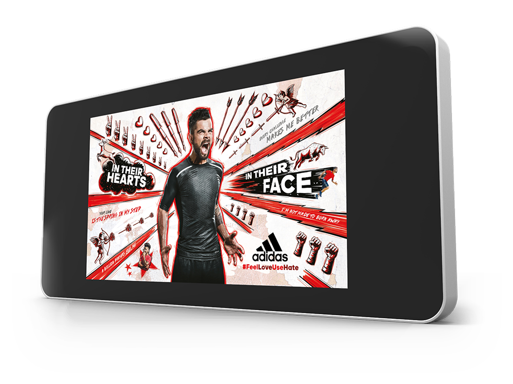 Moove 55" Wall-Mounted PCAP Outdoor Touch Screen Outdoor Digital Signage ScreenMoove