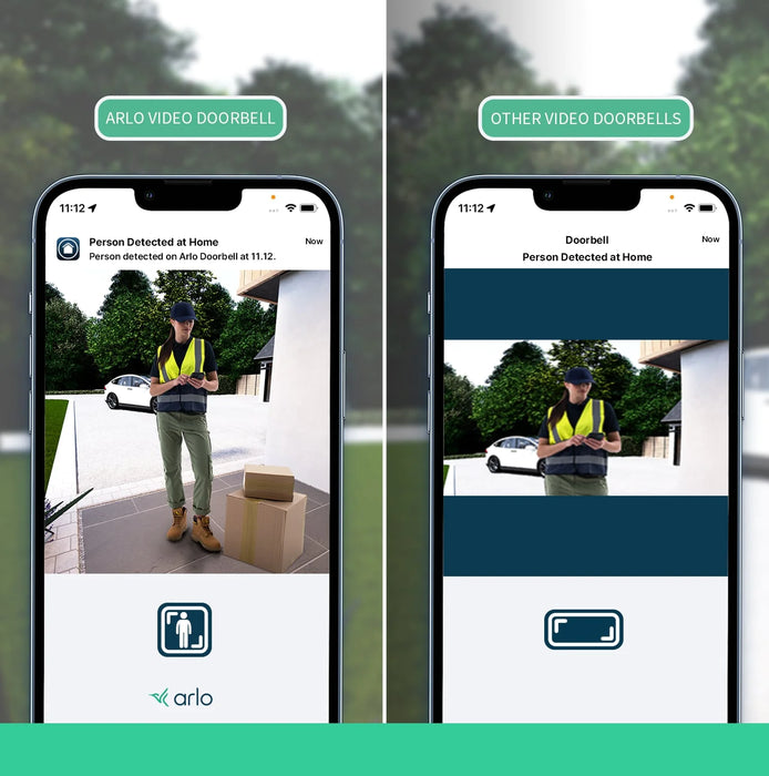 Arlo 2K Wireless Video Doorbell with Chime | AVDK4001-100PES Doorbell Kits Arlo