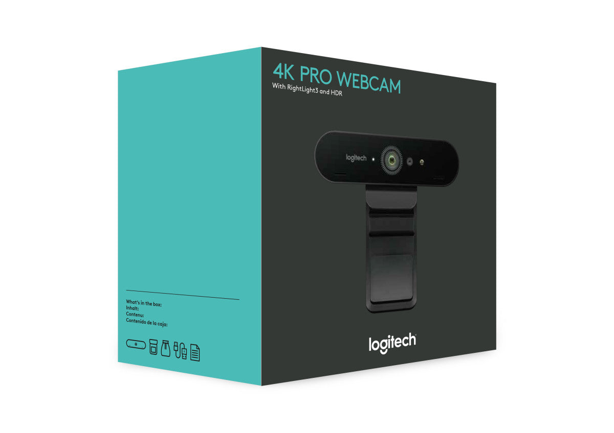 Logitech Brio 4K Ultra HD Webcam USB HDR (Black) Meeting Room Equipment Logitech