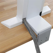 Ergotron 33-407-062 WorkFit-SR, Dual Monitor, Standing Desk Workstation, White Monitor Arm Desk Mount Ergotron