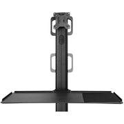 StarTech WKSTNCART Mobile Workstation Cart with Monitor Mount | CPU/PC Holder Mobile Trolley Startech