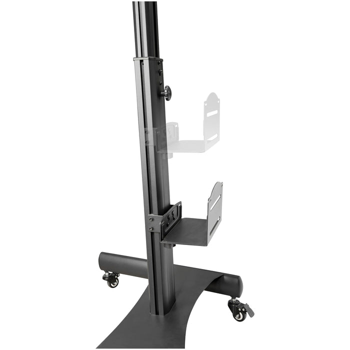 StarTech WKSTNCART Mobile Workstation Cart with Monitor Mount | CPU/PC Holder