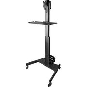StarTech WKSTNCART Mobile Workstation Cart with Monitor Mount | CPU/PC Holder Mobile Trolley Startech