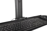 StarTech WKSTNCART Mobile Workstation Cart with Monitor Mount | CPU/PC Holder Mobile Trolley Startech