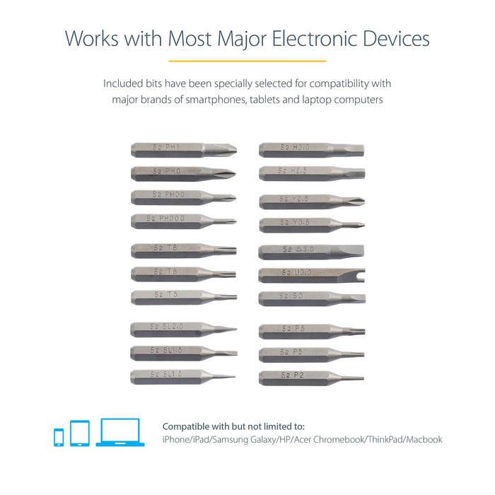 StarTech 20-Bit Electric Precision Screwdriver Set - CTK20PCEDRIVE
