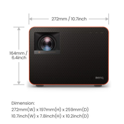 Benq X3000i Immersive Open World Gaming Projector - 3000 Lumens, 16:9 4K UHD HDR Projector BenQ