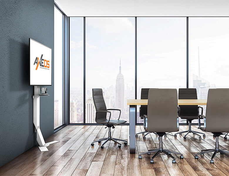 Axeos Xpress Videoconferencing Display Stand For 40" to 75" Screen Floor Stand Axeos