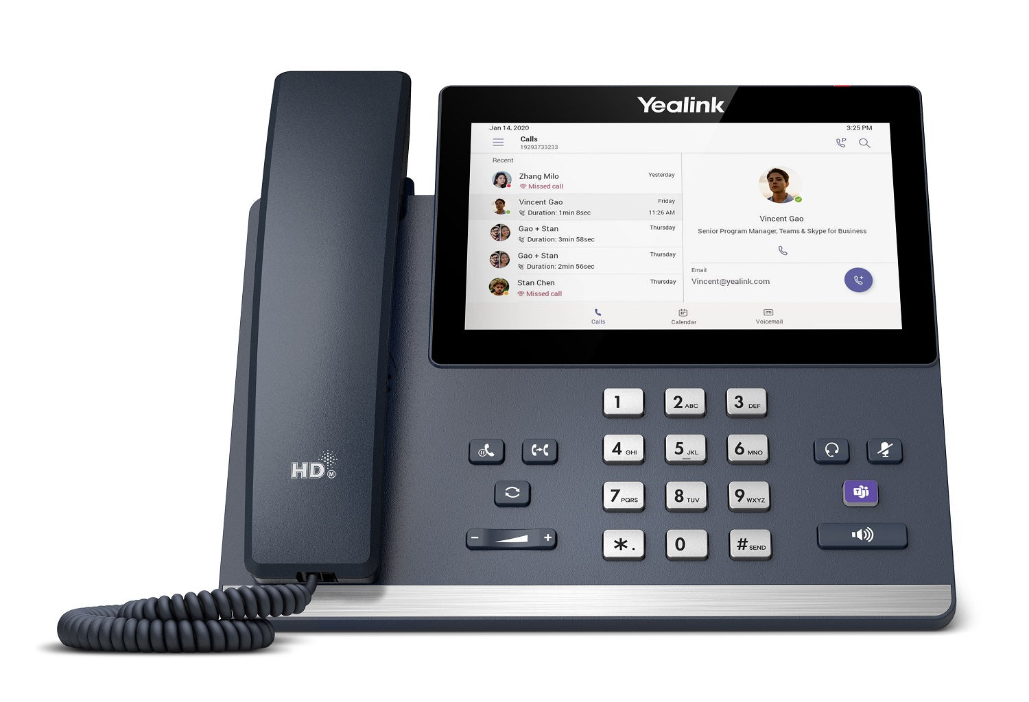 Yealink MP56 Android Smart Media Phone Handset For Microsoft Teams IP Phone Yealink