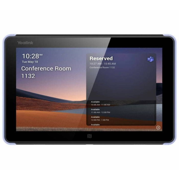Yealink RoomPanel Plus Touch Panel For Meeting Room Management - Optimised For Teams Touch Control Panel Yealink