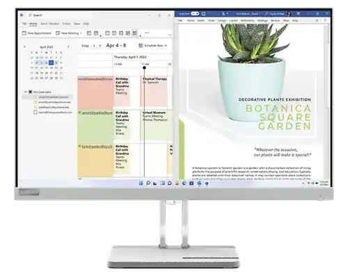 Lenovo L24e-40 23.8 Inch Full HD 100Hz Computer Monitor Desktop Monitor Lenovo