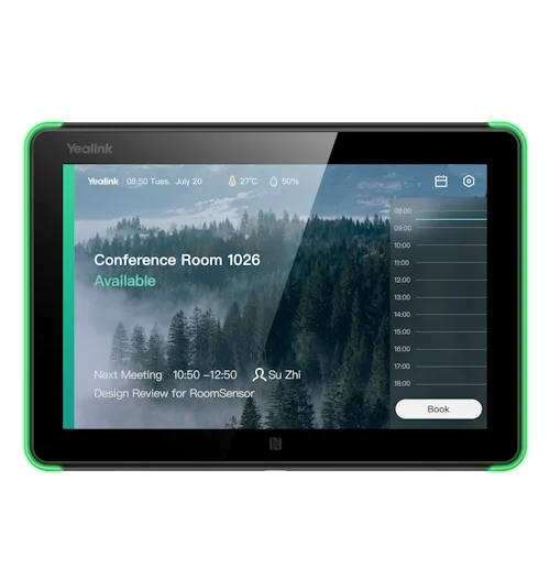 Yealink SCROOMPANEL 8" Room Booking Panel - Space Connect Touch Control Panel Yealink