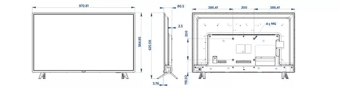 Philips 75HFL6114U/12 75" Professional TV Hotel TV Philips