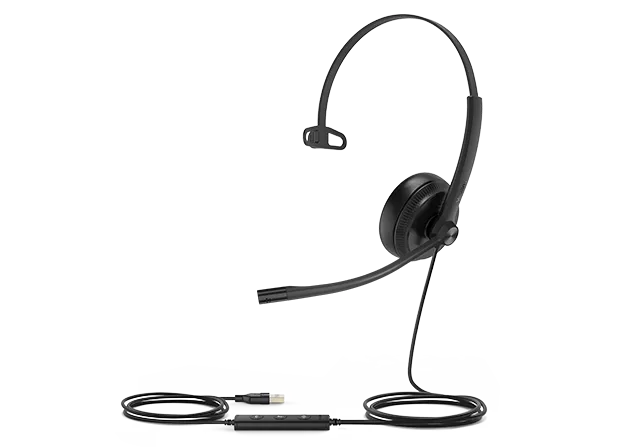 Yealink UH34MONO-TEAMS Single Ear Entry Level USB Headset With 3.5mm Jack