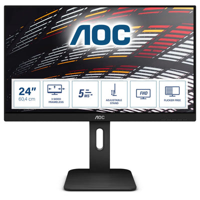 AOC 24P1 24 Inch 60Hz 5ms Full HD LED Monitor Desktop Monitor AOC