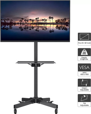 Moove 23" - 60" Mobile TV Stand on Wheels | TC-001B TV Mount & Brackets Moove AVMounts