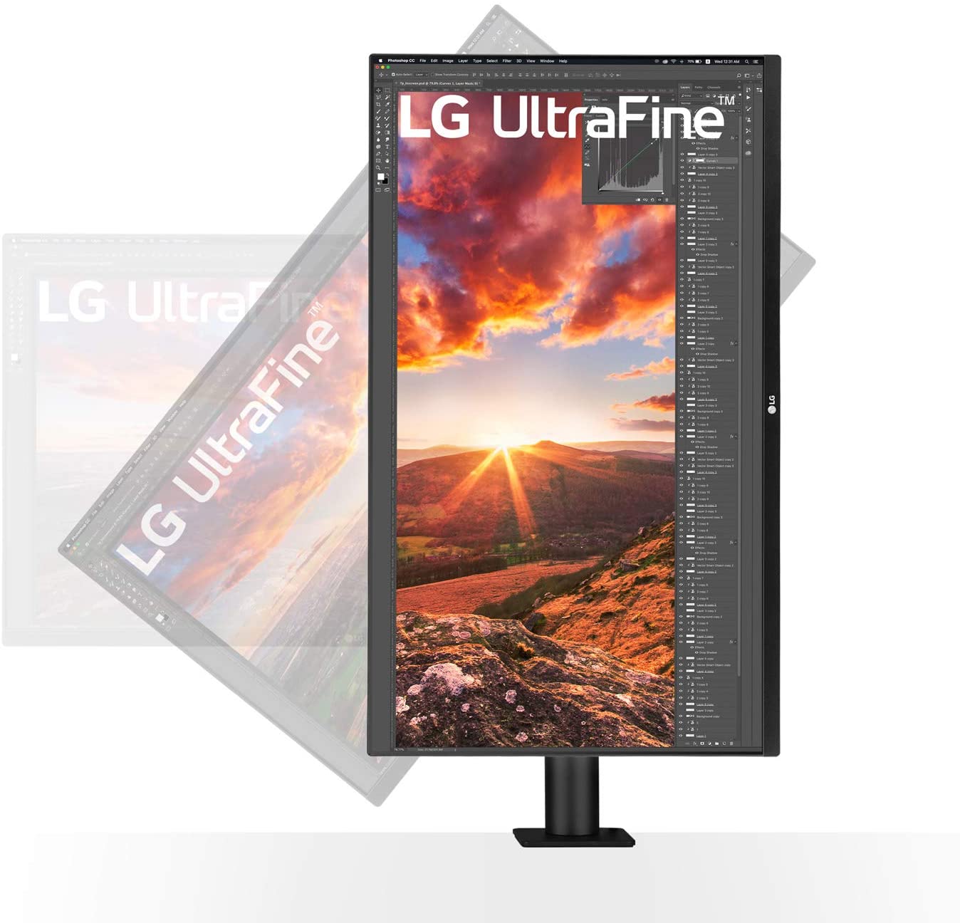 LG 31.5" UHD 4K Ergo IPS USB Type-C™ Desktop Monitor | 32UN880-B Desktop Monitor LG