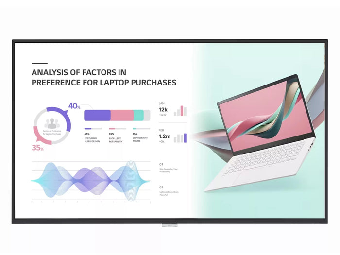 LG 43UH5J-H 43" 4K Smart Large Format Digital Signage Display Digital Signage Display LG