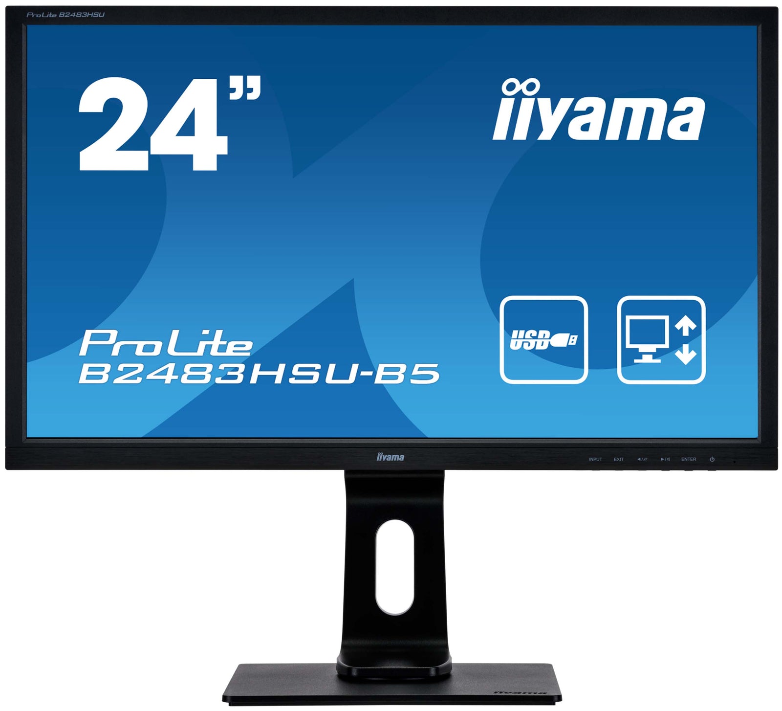 iiyama ProLite B2483HSU-B5 Full HD LED-Backlit Monitor Desktop Monitor iiyama