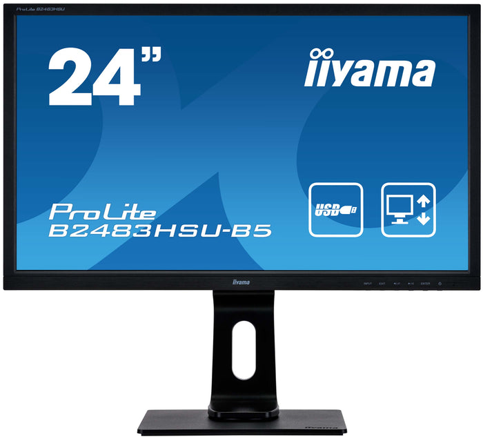 iiyama ProLite B2483HSU-B5 Full HD LED-Backlit Monitor Desktop Monitor iiyama