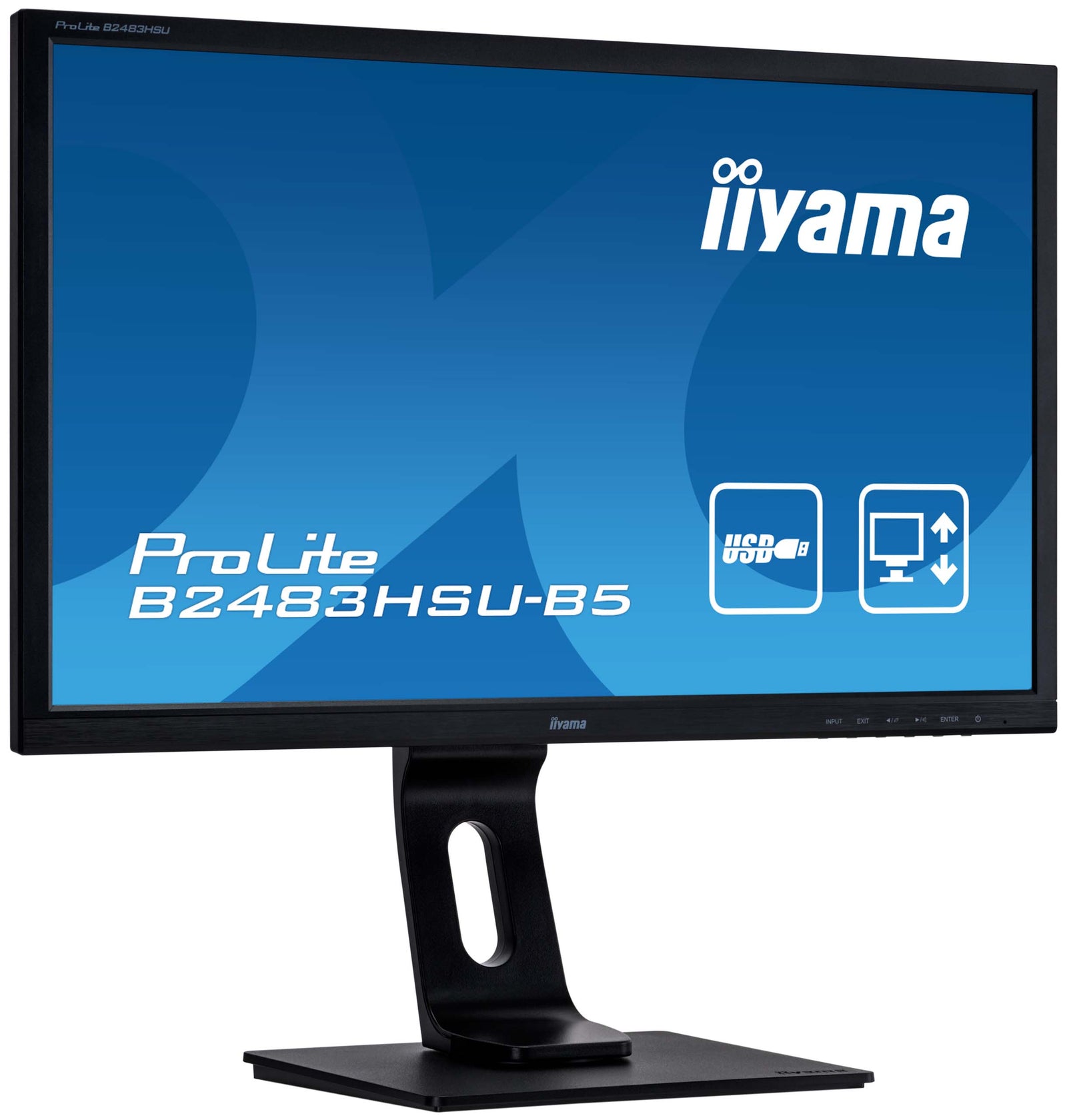 iiyama ProLite B2483HSU-B5 Full HD LED-Backlit Monitor Desktop Monitor iiyama