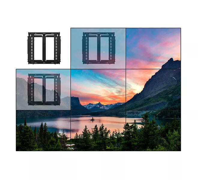B-Tech 42" - 75" Slimline Soft-Open Full Service Video Wall Mount | BT8312/BV2 Wall Mount Bracket B-Tech