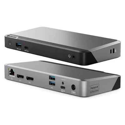 Alogic DUPRDX2-100 DX2 Dual 4K Display Universal Docking Station - with 100W Power Delivery USB Hub & Docking Station Alogic