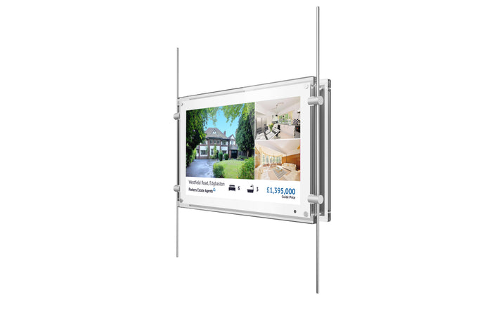 Estate Agent Window Display Screen - 15" Digital Rod Display High Brightness Digital Signage ScreenMoove