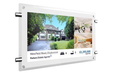 Estate Agent Window Display Screen - 15" Digital Rod Display ScreenMoove Real Estate Digital Window Display ScreenMoove