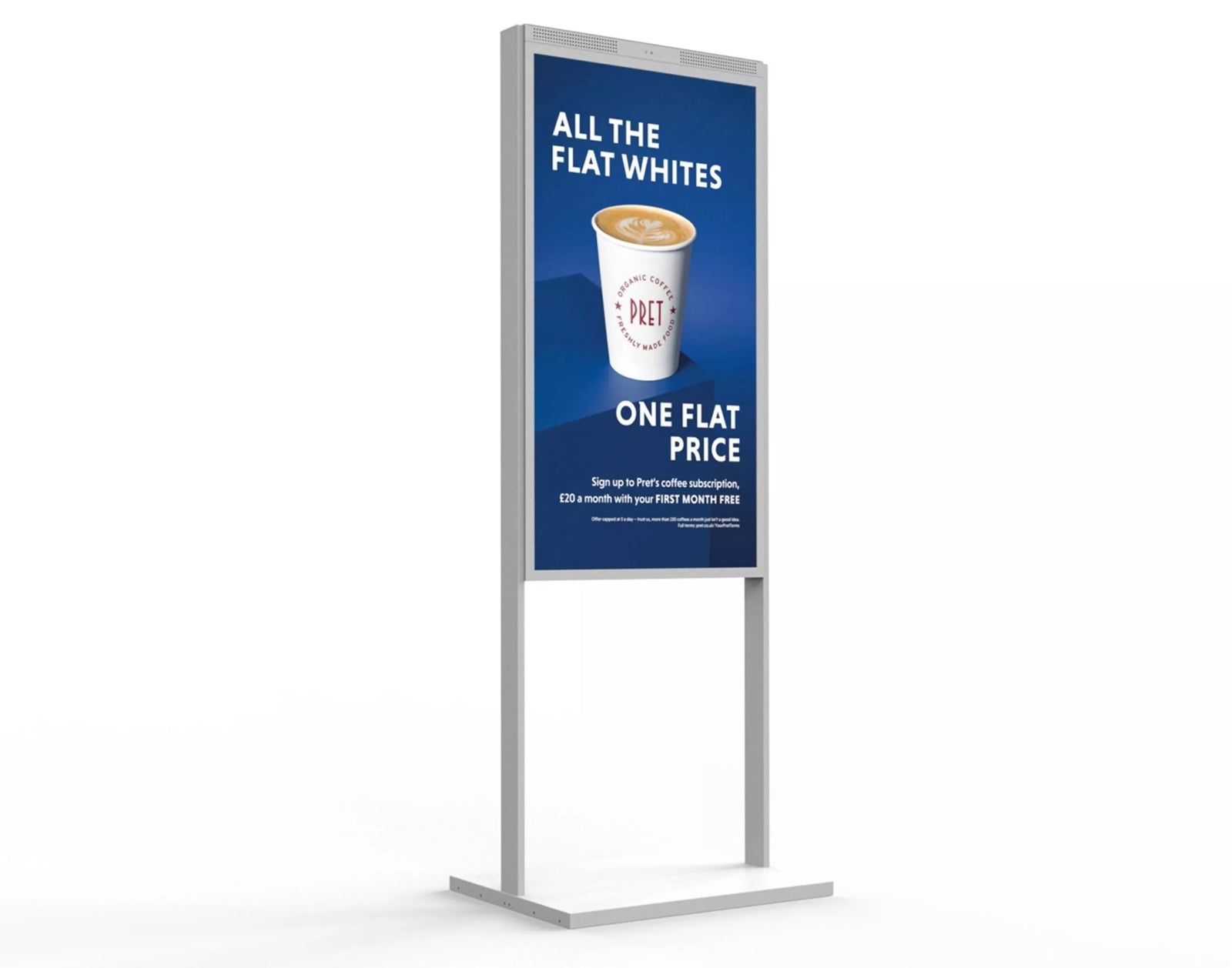 Moove 49" Double-Sided Freestanding Digital Poster Freestanding Digital Signage Display ScreenMoove