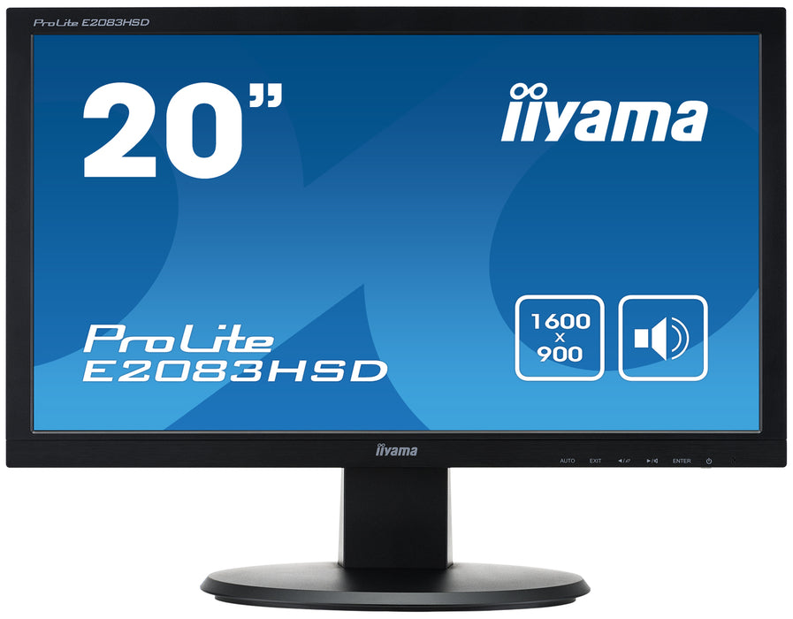 iiyama ProLite E2083HSD-B1 19.5 inch Desktop Monitor - 1600 x 900