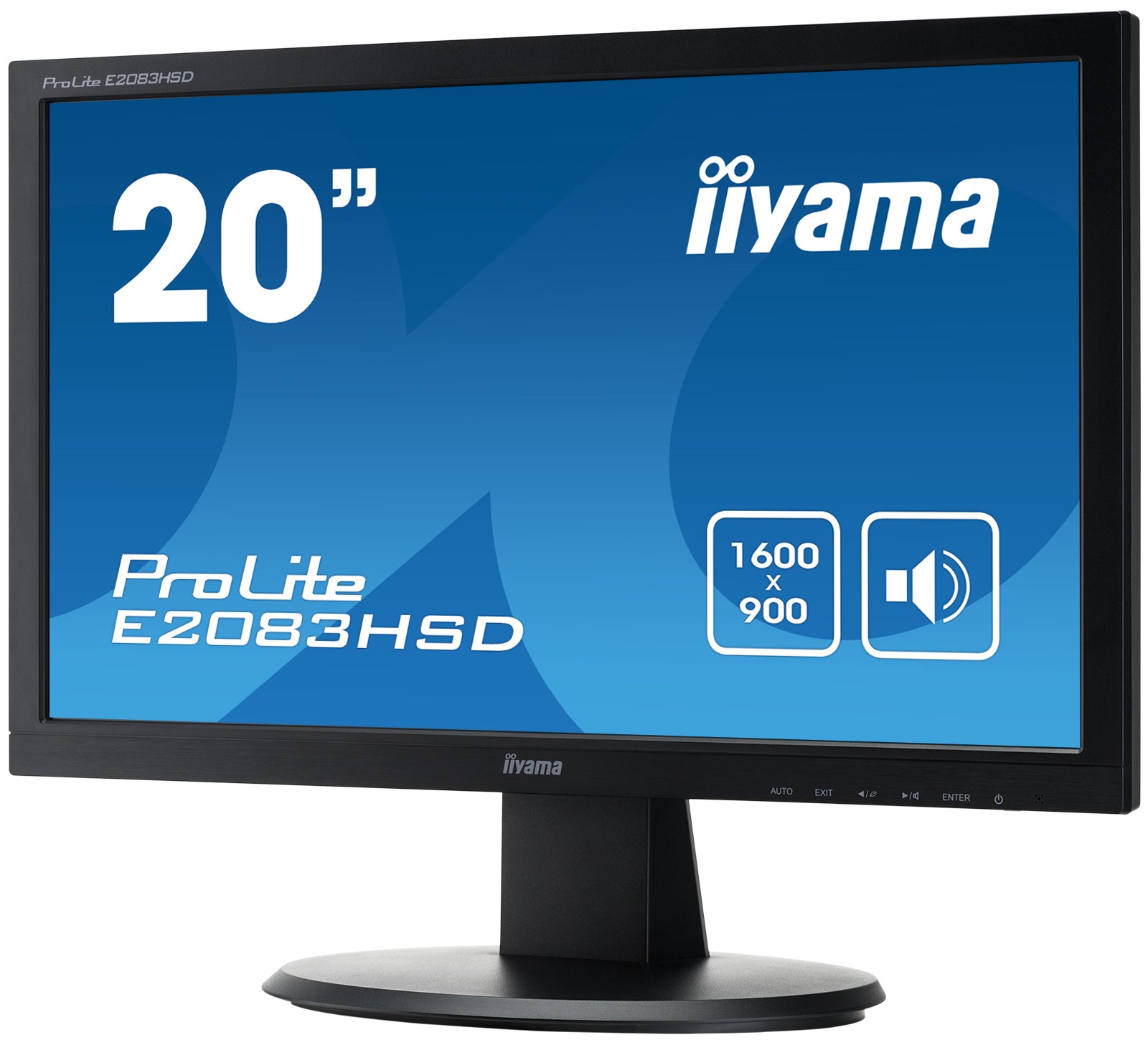 iiyama ProLite E2083HSD-B1 19.5" LED-Backlit Monitor Desktop Monitor iiyama