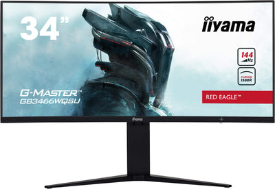 iiyama G-Master GB3466WQSU 34" UWQHD 144Hz Curved Gaming Monitor Gaming Monitor iiyama