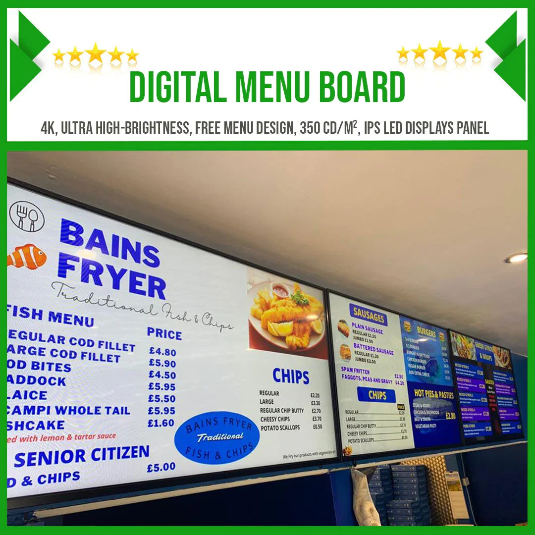 Digital Menu Boards.