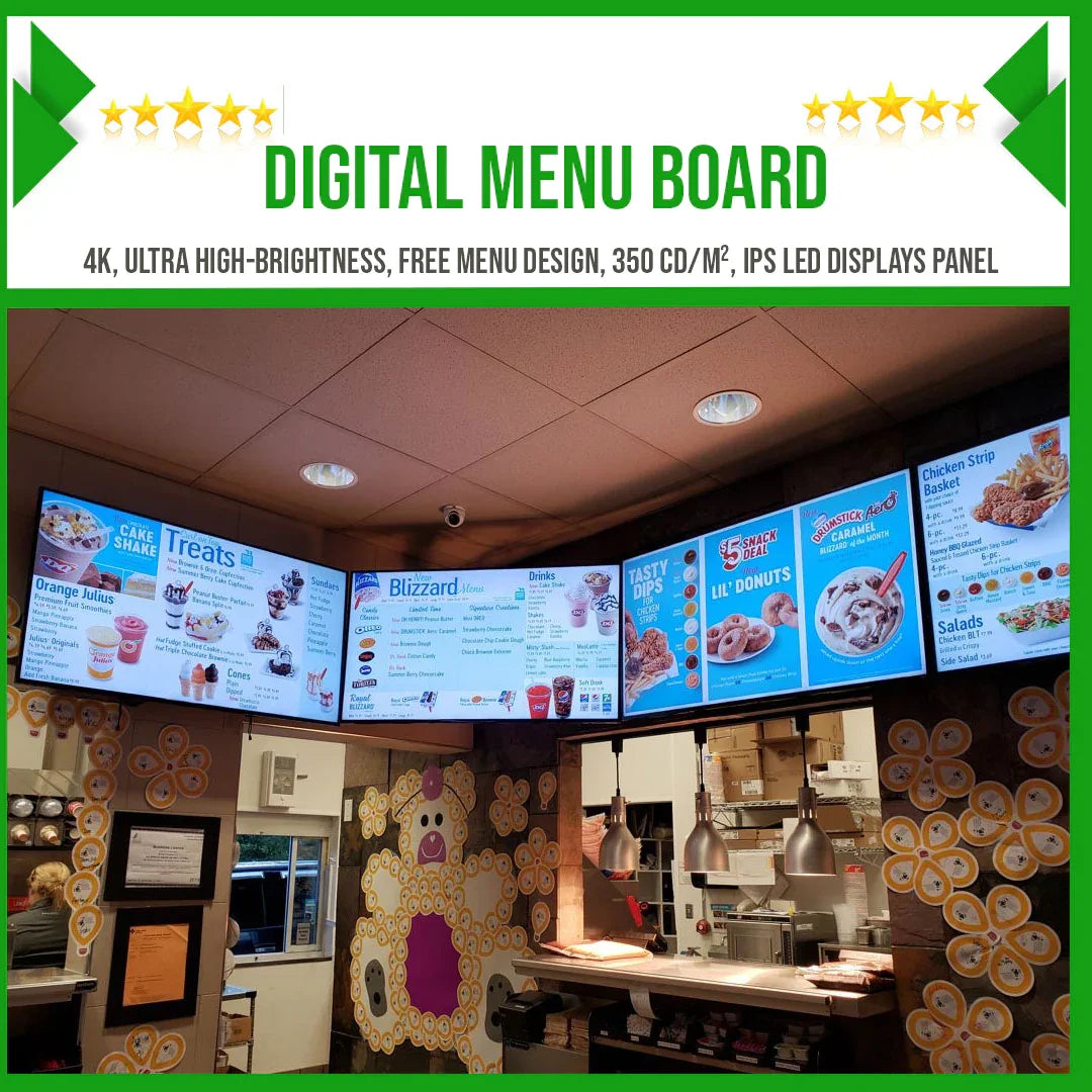 Digital Menu Boards.