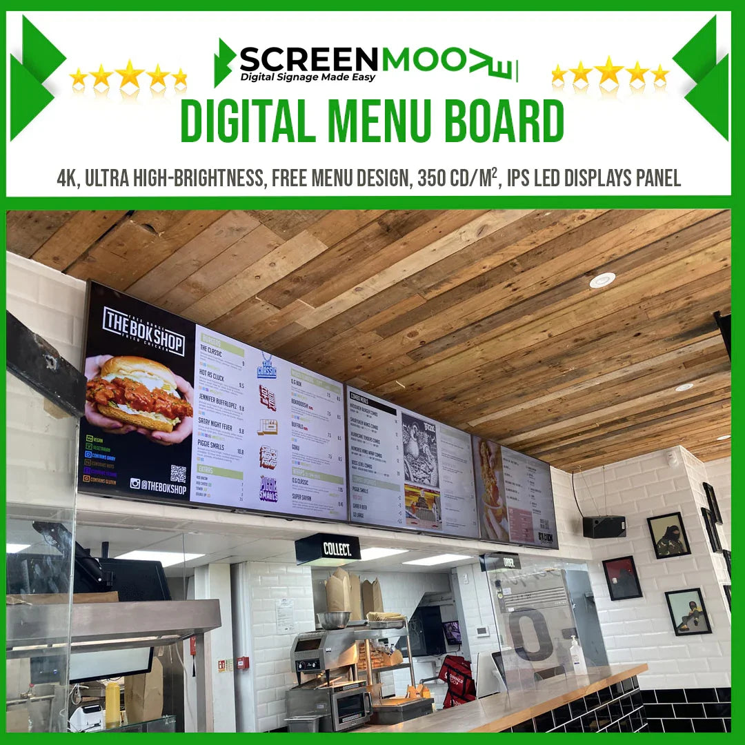 Digital Menu Boards.