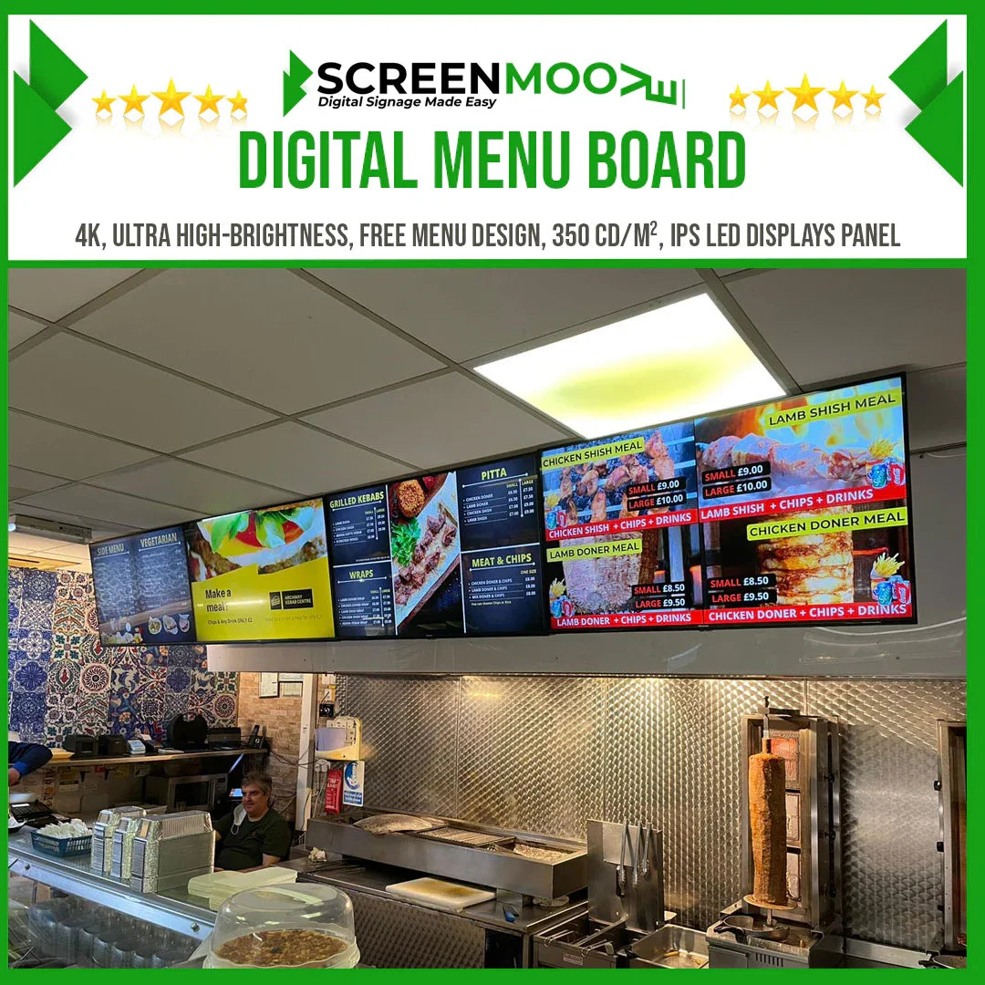 Digital Menu Boards.